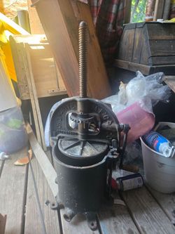 Antique sausage press