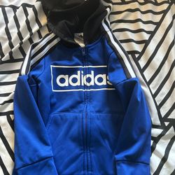 4T Boys adidas And Puma Hooded Sweatshirt Zip Up