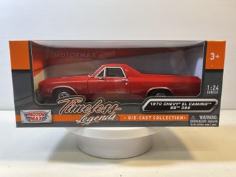 1970 Chevy El Camino Diecast Model Truck: 1/24 Scale, New In the Box By MotorMax