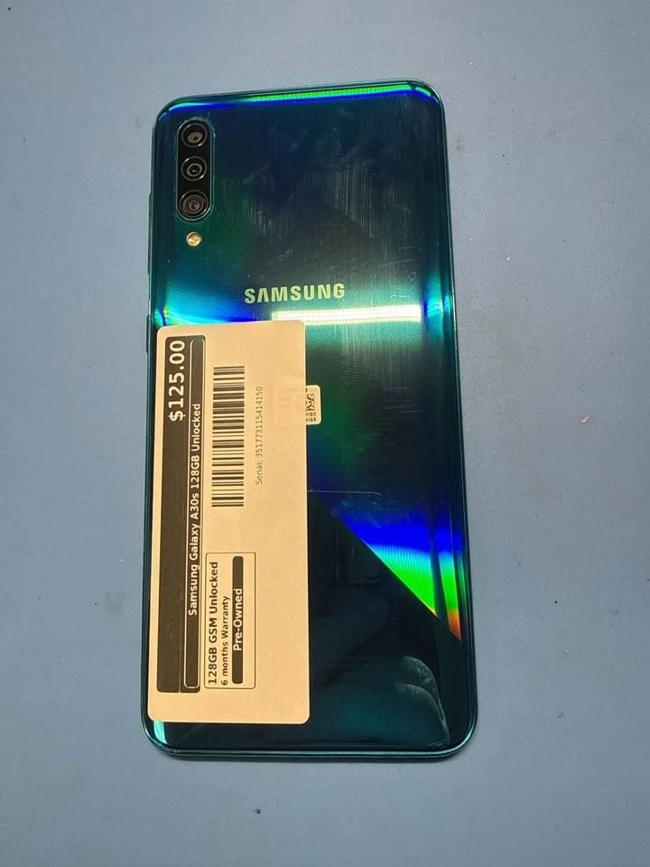 Samsung Galaxy A30s 128GB Unlocked Smartphone – Reliable & Smooth Performance - G