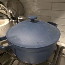 Our Place Perfect Pot - 5.5 Qt. Nonstick Ceramic Sauce Pan with Lid | Versatile Cookware for Stovetop and Oven | Steam, Bake, Braise, Roast | PTFE and