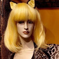 Yellow Kitten Wig for Halloween 