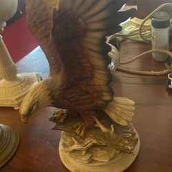 Homco Masterpiece Porcelain Bald Eagle from the 1979 or 1980s Americana collection. 