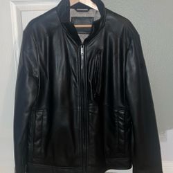 CALVIN KLEIN LEATHER JACKET