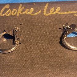Small Silver Hoop Earrings 