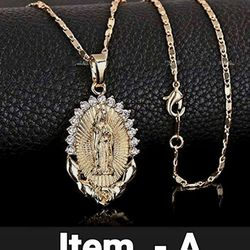 Virgin Mary Necklace & Pendant, Earrings, Purse , Tote Bag , Man Bag ,Meet In The I.E And San Bernardino, Virgen de Guadalupe 