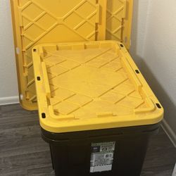 3 - 27 Gallon Storage Container