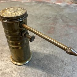 Vintage Eagle No 66 Finger Pump Brass Oil Can