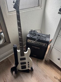 Jackson bass and behringer bass amp