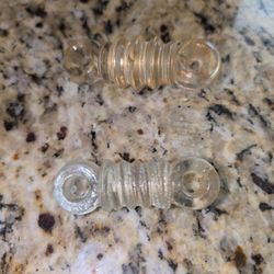 VINTAGE ANTIQUE GLASS RADIO STRAIN INSULATORS