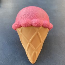 Plastic Pink Ice Cream Toy