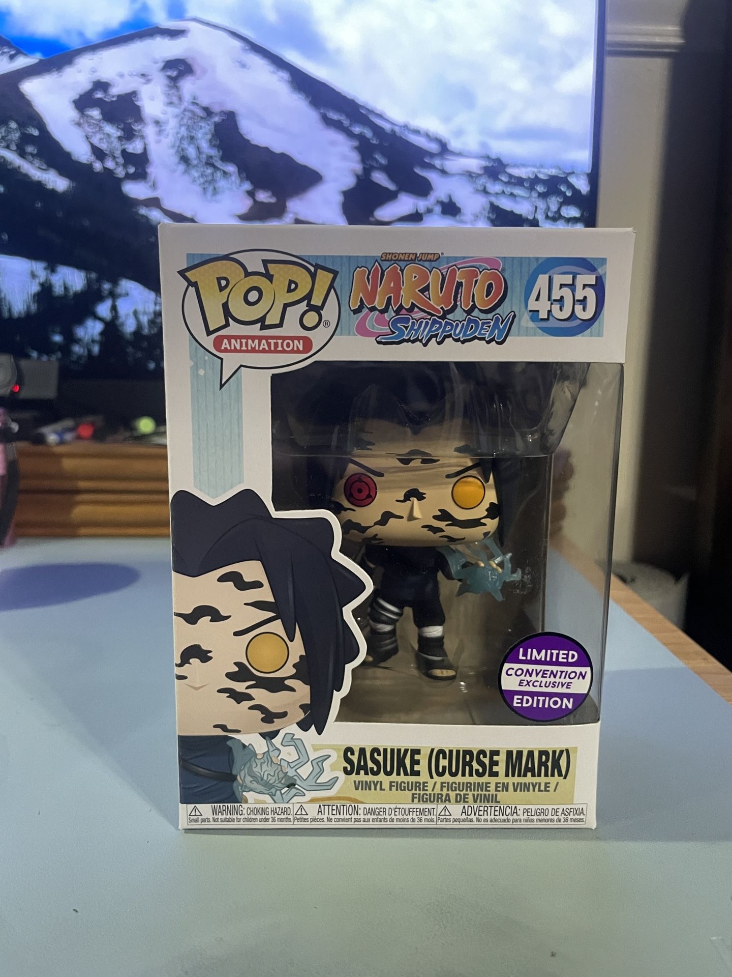 Funko Pop Animation Naruto Shippuden #455 Sasuke Curse Mark Limited Edition Convention Exclusive