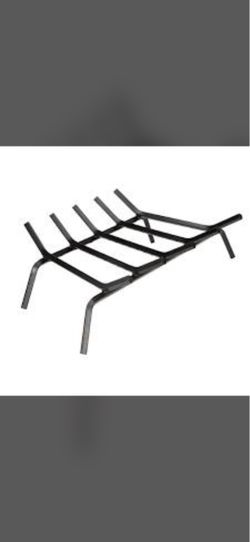 Black Steel Fireplace Log Grate