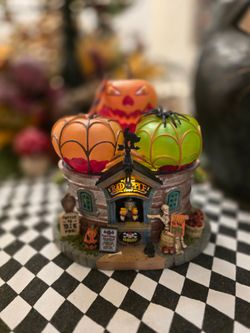 Halloween Lemax Spooky Town The Bad Apple Shop