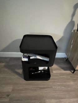 End table , modern metal small side bedside table