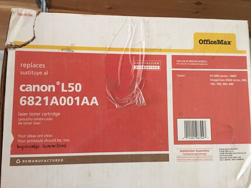 Canon L50 laser toner cartridge