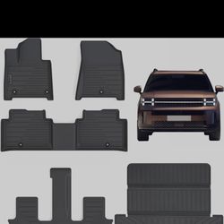 Floor Mats &Cargo Liner for 24-25 Hyundai Santa Fe Non Hybrid with Backrest Cover