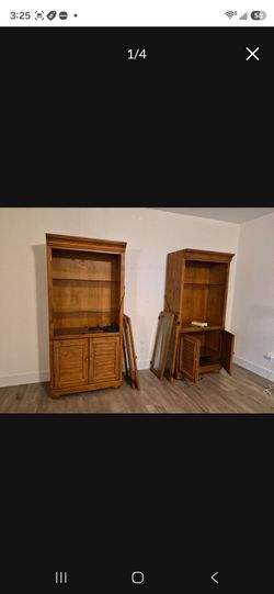 Wood entertainment center