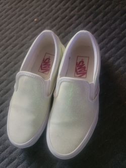 Vans color changing white glitter 3.0