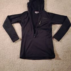 Patagonia R1 Fleece Hoodie Half Zip Hiking Skiing Camping Women's XS-S