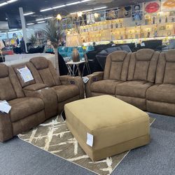 Power Reclining Sofa And Love Seat $1,799