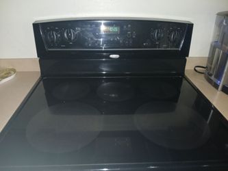 Black Whirlpool oven
