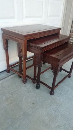 Vintage stacking tables
