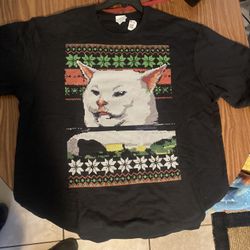 Meme Cat Christmas Sweater