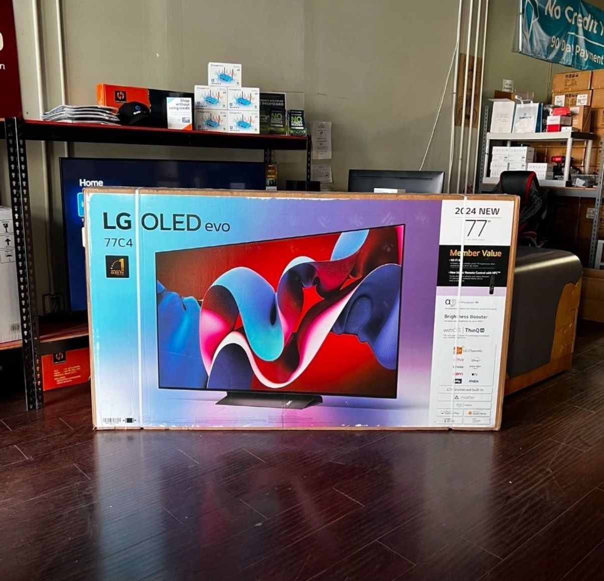 77 “ LG Smart 4K Evo Oled HDR 144HZ 77C4 C4 TV