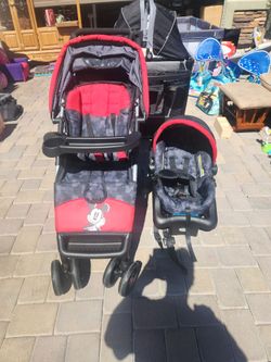 Disney Baby Mickey Mouse stroller car seat combo