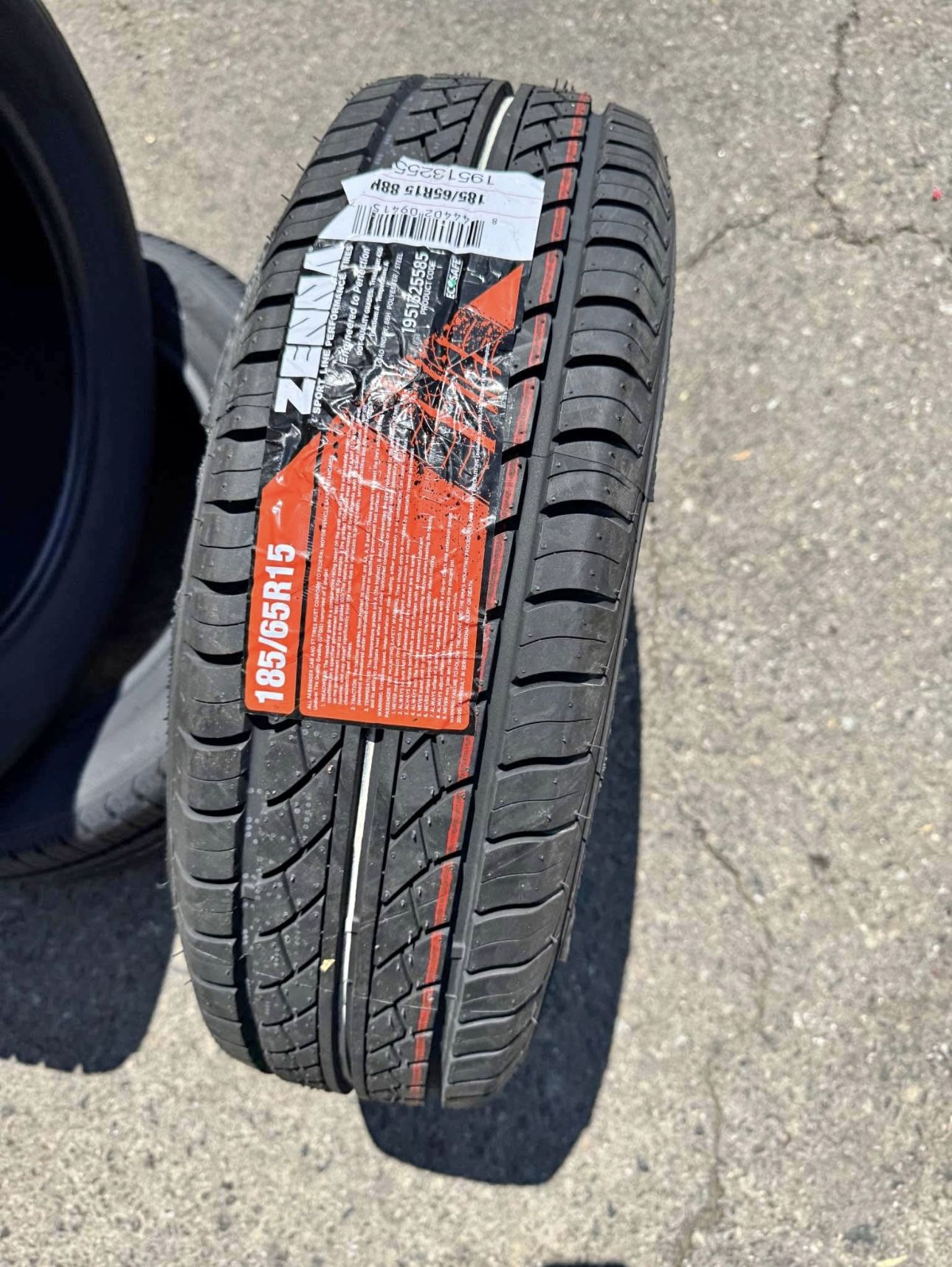 185/65R15 ZENNA Sport Line 88H Brand new 4 Tires Free Mount Balance installed 185/65/15 llantas