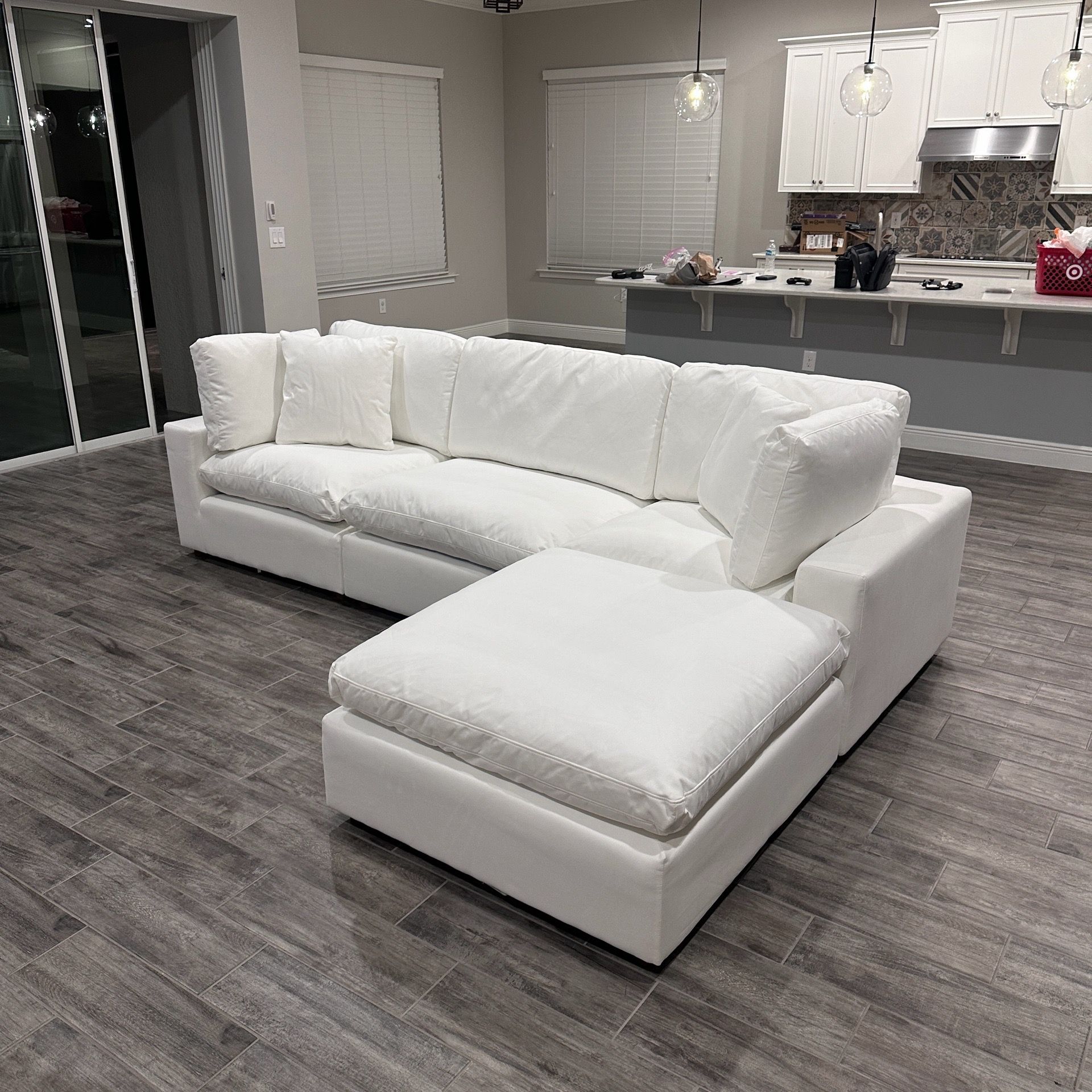 New White Sofa Cloud Couch Sectional