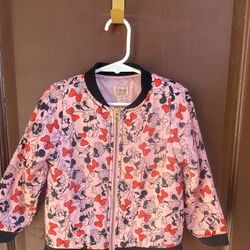 Disney Minnie Mouse  Bomber Jacket 4T..