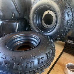 4x156 Front DWT Wheel Set & GBC Dirt Tires 21x7-10