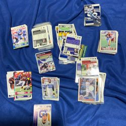 Assorted Baseball And Football Collectors Card By Upper Deck Variety Of Collectors Cards Kept In A Dry Box In Storage Decent Quality On Cards