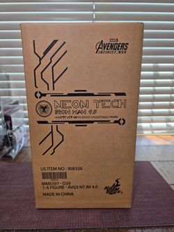 Hot Toys Neon Tech Iron Man 4.0 1:6 Die-cast Figure Avengers Infinity War