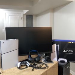 Complete PS5 Gaming Setup – UltraGear Monitor + Headset – Mint Condition
