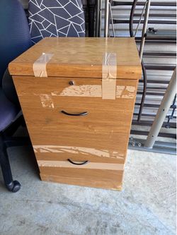 Wooden file cabinet free