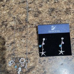 Swarovski Earring And Necklace 