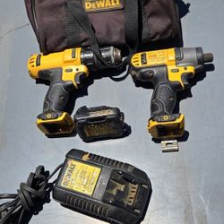 2 12 Volts Drills ONE Battery And Charger