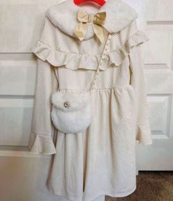 Size 6 Girls Dress With Removal Collar Worn Once - Pickup From Northridge Area