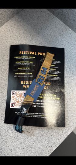 Escape Halloween GA Friday Wristband