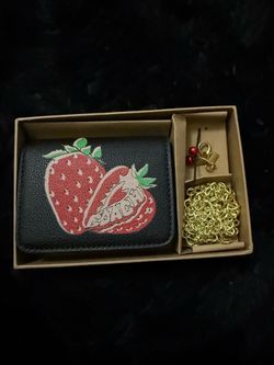 Coach Black Strawberry Wallet