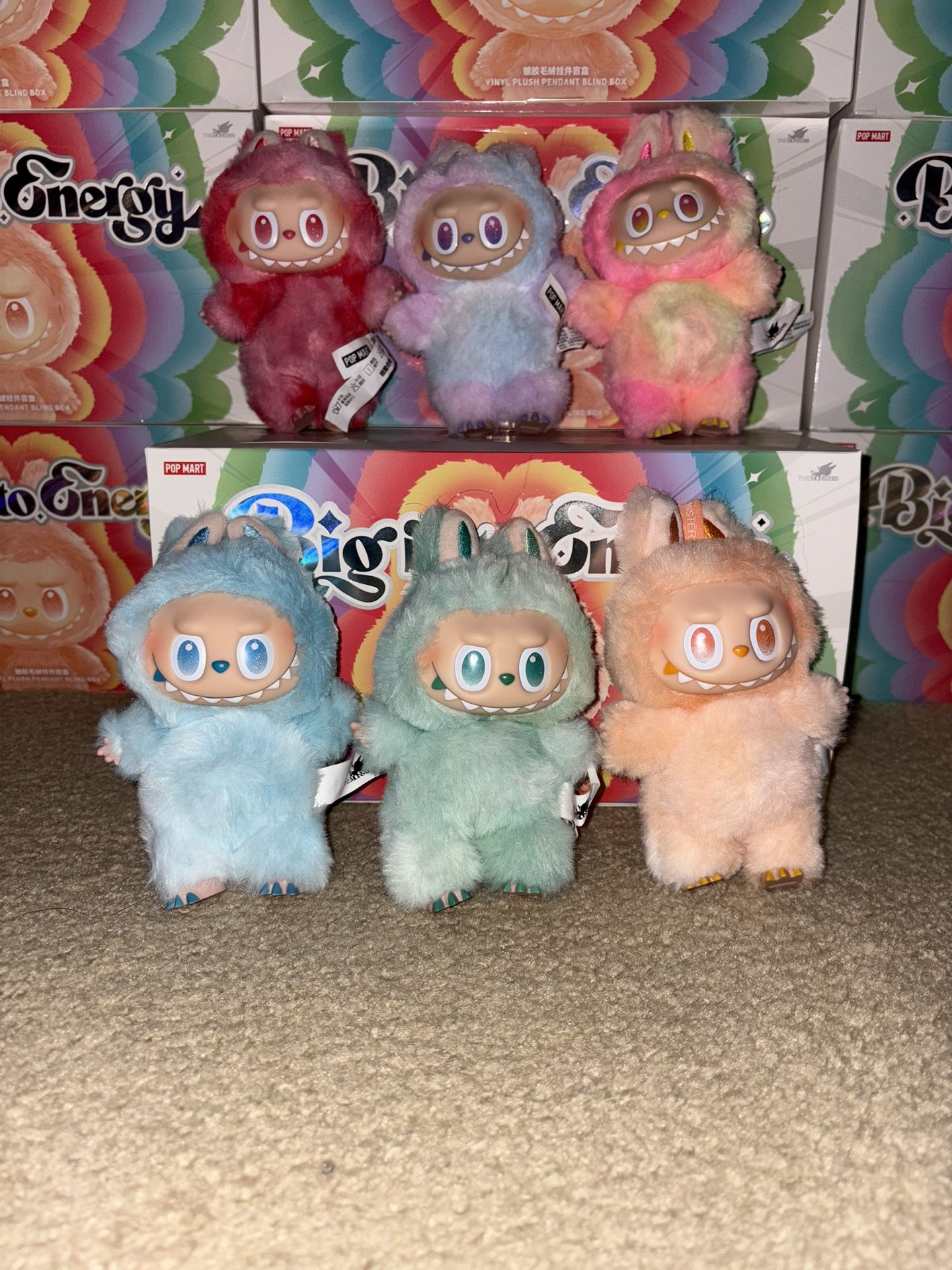 100% Authentic POPMART The Monsters Labubu Big into Energy Plush