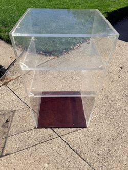 Acrylic stereo cabinet, vintage