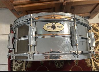 Drums - Pearl Sensitone 14 X 5.5 Snare Drum Custom Alloy Steel Shell Drumset Drums Set