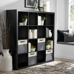 16 Cube Organizer Black 