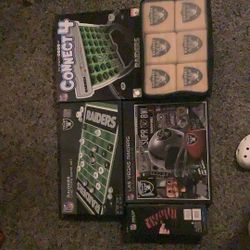 Raider game play set; checkers, connect four, jenga, 500 p puzzle, outdoor yatzee