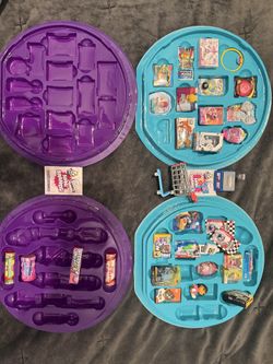 Mini Brands Toys Lot w/ Shopping Cart, Checkout Register & 30+ Pieces