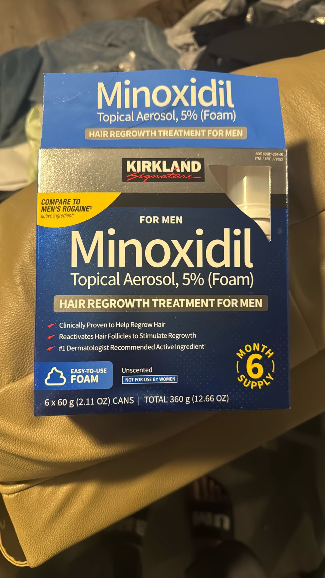 Rogaine Minoxidil Costco Kirkland 5 Bottles